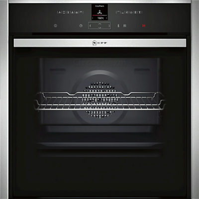 Neff B47CR32N0B Slide and Hide EcoClean Single Electric Oven, Stainless Steel Neff B47CR32N0B Slide and Hide EcoClean Single Electric Oven, Stainless Steel